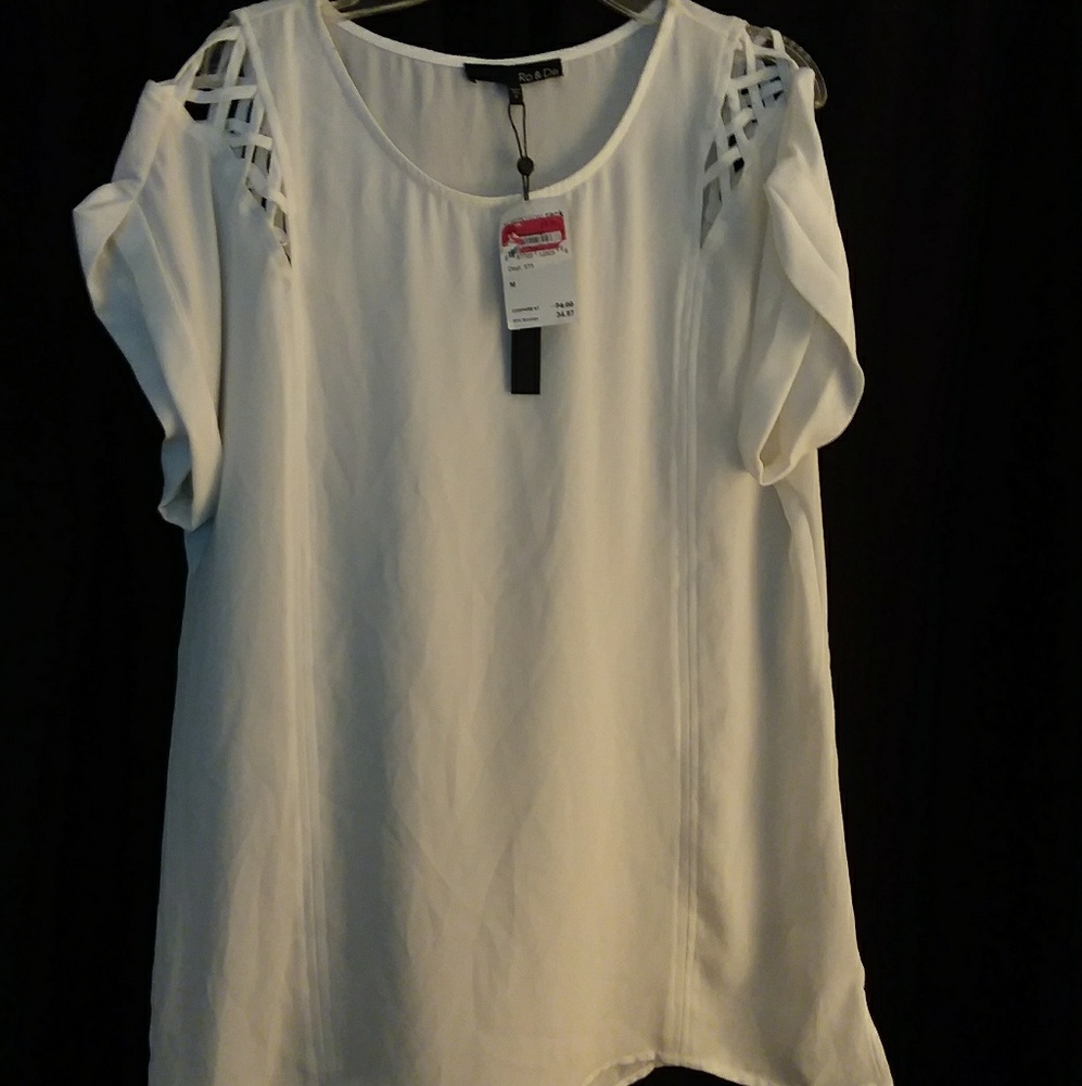 BNWT white Ro & De top